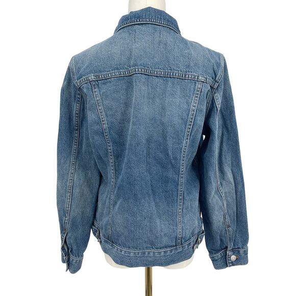 Madewell The Jean Jacket in Medford Wash Denim Size Large NWOT - Picture 7 of 8